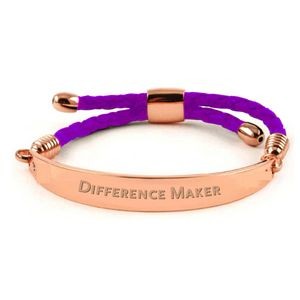 Purple Statement Slider Bracelet