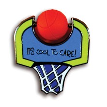 Basketball Backpack Pin