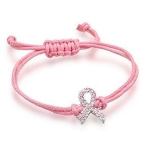 Pink Ribbon Slider Bracelet