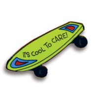 Skateboard Backpack Pin