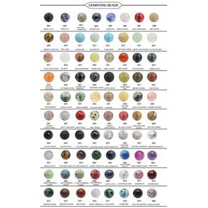 Chart Gem Stone Beads