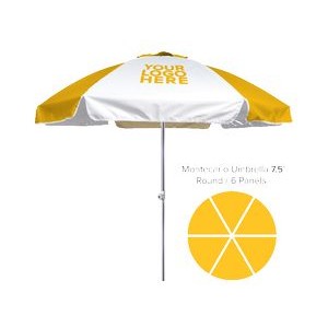 Custom Printed Round Patio Umbrella 7.5' - Montecarlo
