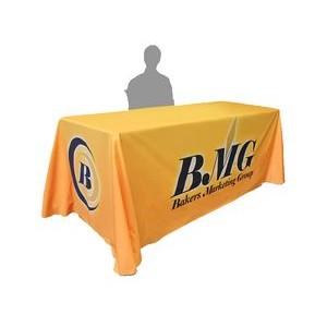 6' Non-Fitted Table Cloth/ Table Cover with Full Color Dye Sublimation