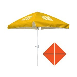 Custom Printed Square Market Umbrella 6.5'x 6.5'- Casablanca Line
