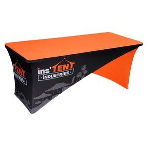 6' Cross Stretch Table Cloth/ Table Cover w/Full Color Dye Sublimation