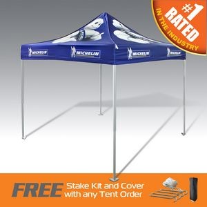 The Best Pop Up Canopy Tent in the Promo Industry- Ultra Strong and Durable Aluminum W/ Full Dye Top