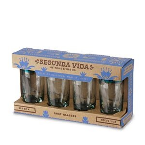 Primavera Recycled Shot Glass Set of 4 by Twine Living®
