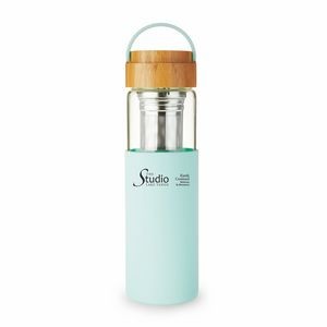 Dana Glass Travel Mug in Turquoise by Pinky Up®
