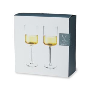 Laurel Crystal White Wine Glasses by Viski®