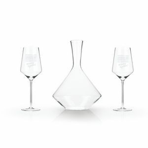 3-Piece Angled Crystal Bordeaux Set by Viski®