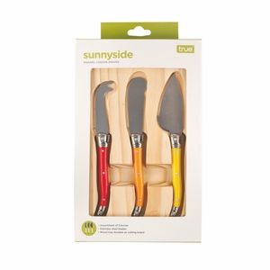 Sunnyside™: Cheese Knives & Cutting Board by True