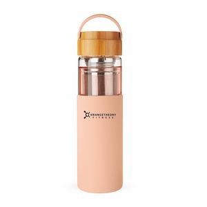 Dana Glass Travel Mug in Coral by Pinky Up®