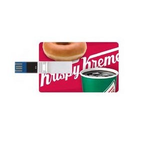 64 GB Slim Plastic Credit Card USB Drive (Hi-Speed)