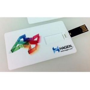 1 GB Slim Plastic Credit Card USB Drive