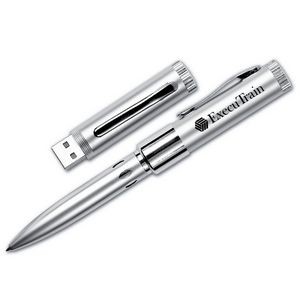 8 GB Silver Metal USB Ballpoint Pen