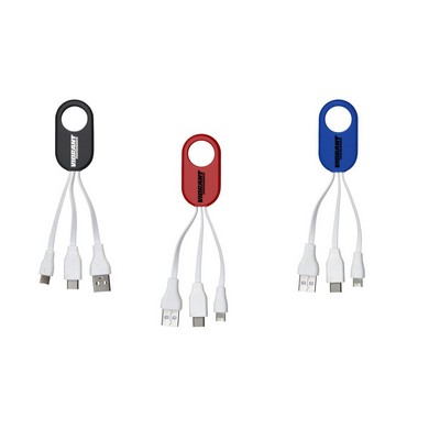 3-in-1 Multi charging cable with reversible tip