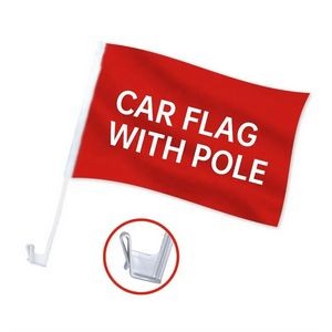 Custom Sublimated Double side printed car flags