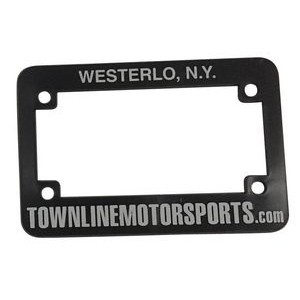 License Plate Frames For Motorcycles In Raised 3D Logo