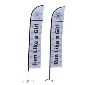 15 foot- 2 sided sublimated Feather flag