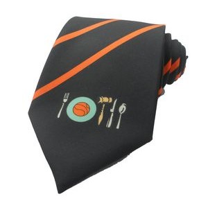 Silk Custom Digital Printed adult Clip on neck Tie