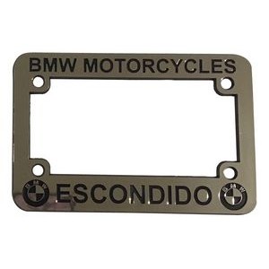 Motorcycle License Plate Premium Chrome Faced Frames