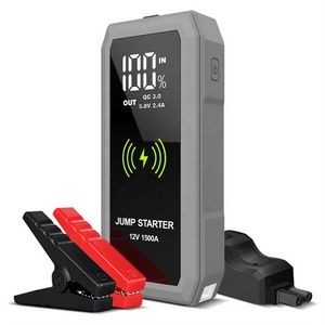 Mighty Jump Start Charger 16000mAh with wireless QI charger
