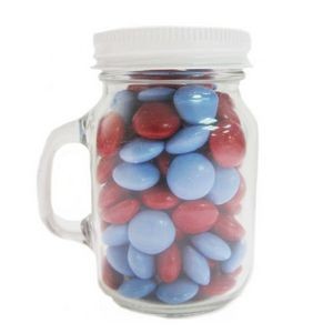 3.25 Oz. Glass Mini Mason Jars w/Chocolate Buttons