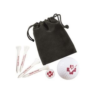 Golf Gift Set In Velour Bag