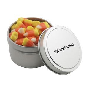 Round Tin w/Candy Corn