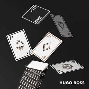 Hugo Boss® Iconic 2 Deck Playing Cards - Black
