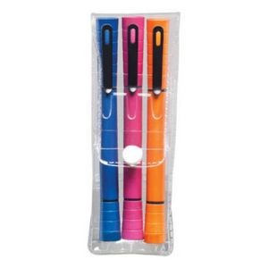 Double Pen/Highlighter 3pc Gift Pack (Specify Colors)