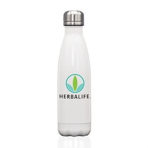 The Single Pin Water Bottle - White