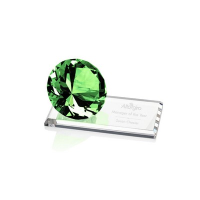 Gemstone on Starfire - 2" Emerald