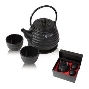 The Zen Cast Iron Tea Set - Black