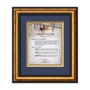 Grazia Certificate Cast Paper Vert - Black/Gold 19"x22½"
