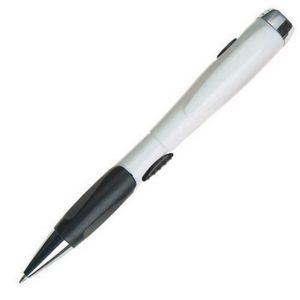 Challenger Pen/Flashlight - White