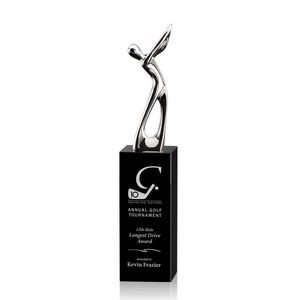 Peale Golf Award - Chrome/Black 8½"