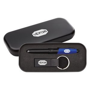 Nano Pen/Stylus/Keyring Gift Set - Blue