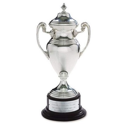 Silver Cup with Base & Finnial - 34"