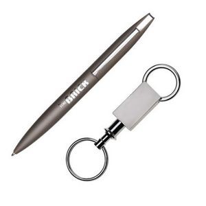 London Pen/Keyring Gift Set - Gun Metal