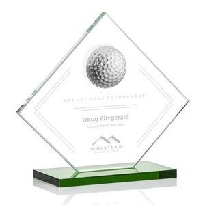 Barrick Golf Award - Starfire/Green 7" High
