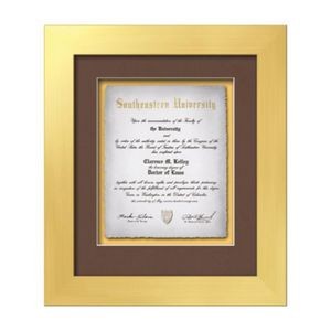 Premier Certificate Cast Paper Vert - Gold 19"x22½"