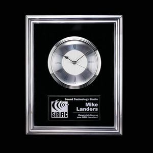 Rosemeade Plaque/Clock - Alum/Glass 11x14"