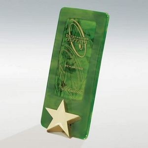 Bright Star Award - Green/Gold 10"