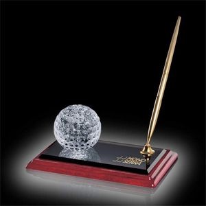 Golf Ball Pen Set - Rosewood/Black/Gold