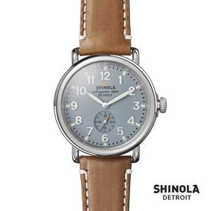 Shinola® Runwell Watch - 41mm Slate Blue/Tan