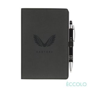 Eccolo® Two Step Journal/Venino Pen - (M) Black