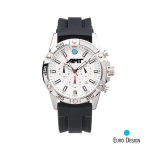 Euro Design® Helsinki Chronograph Watch - Silver