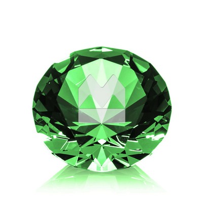 Optical Gemstone - 2-3/8" Emerald