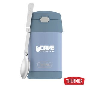 Thermos® FUNtainer™ SS Food Jar w/Folding Spoon - 16oz Denim Blue